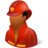 Occupations Firefighter Male Dark Icon